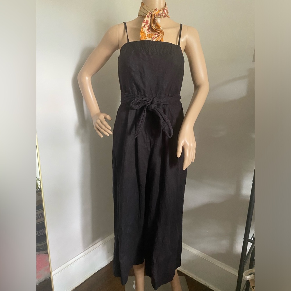 Jcrew 100% linen culotte jumpsuit with pockets